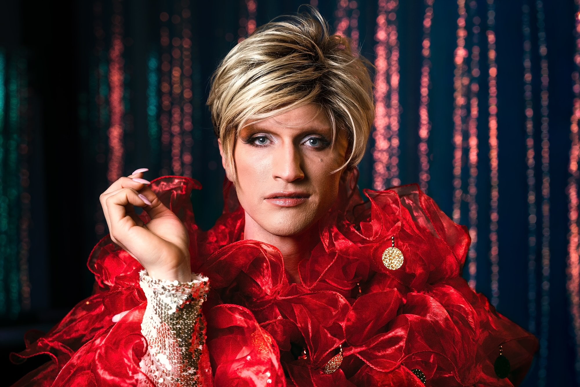 Oceana Dix in drag performance
